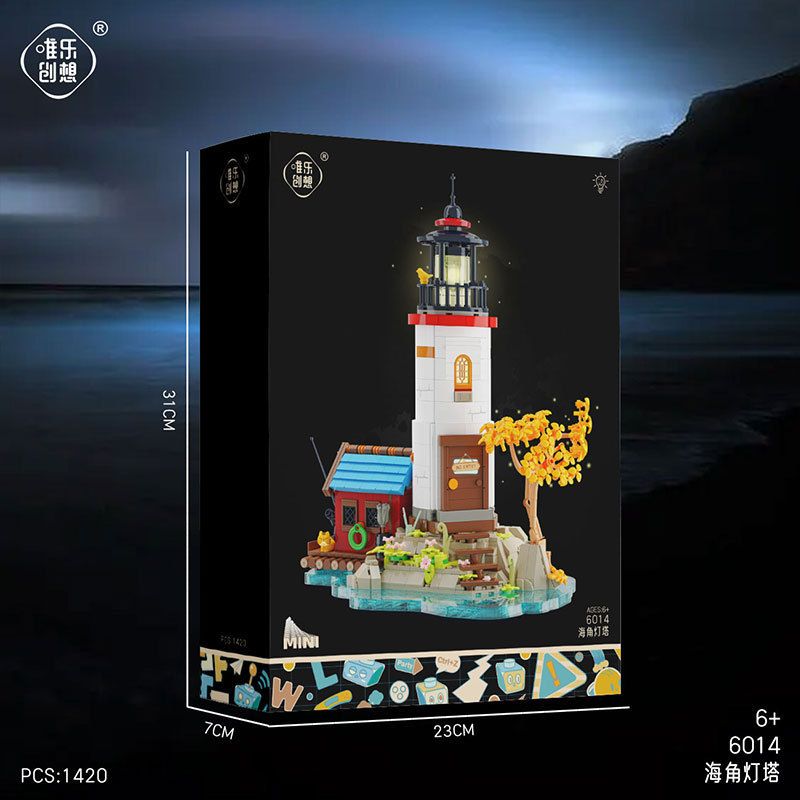 WEILE CREATION 6014 NGỌN HẢI ĐĂNG CAPE bộ đồ chơi xếp lắp ráp ghép mô hình Creator Sáng Tạo 1420 khối WEILE CREATION 6014 NGỌN HẢI ĐĂNG CAPE bộ đồ chơi xếp lắp ráp ghép mô hình Creator Sáng Tạo 1420 khối