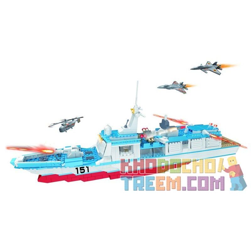 WOMA C0151 0151 Xếp hình kiểu Lego MILITARY ARMY Rocket Ship Tàu Chiến Trang Bị Tên Lửa 752 khối