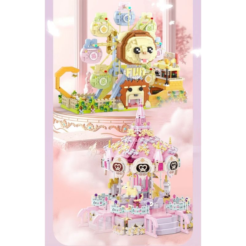 MOYU BLOCK MY97156 97156 BÁNH XE FERRIS bộ đồ chơi xếp lắp ráp ghép mô hình 3255 khối