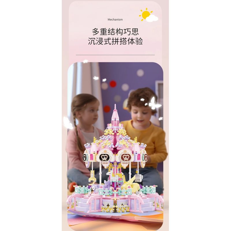 MOYU BLOCK MY97156 97156 BÁNH XE FERRIS bộ đồ chơi xếp lắp ráp ghép mô hình 3255 khối