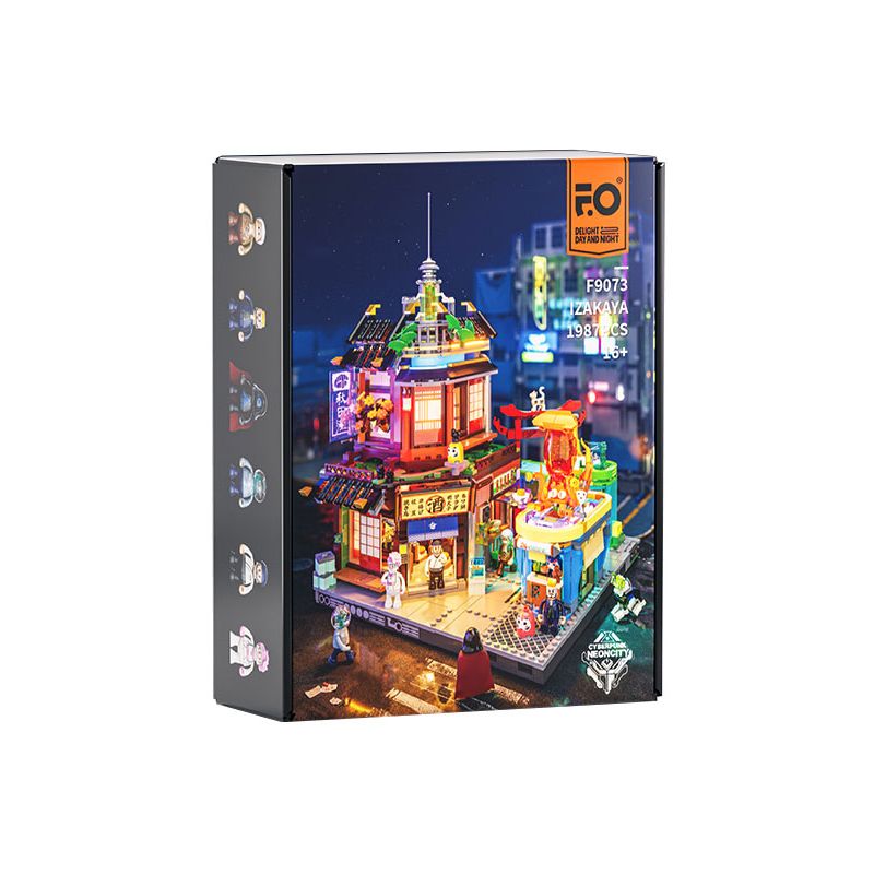 Lumibricks FunWhole F9073 Xếp hình lắp ráp ghép mô hình Cyberpunk: Izakaya, Back Lane