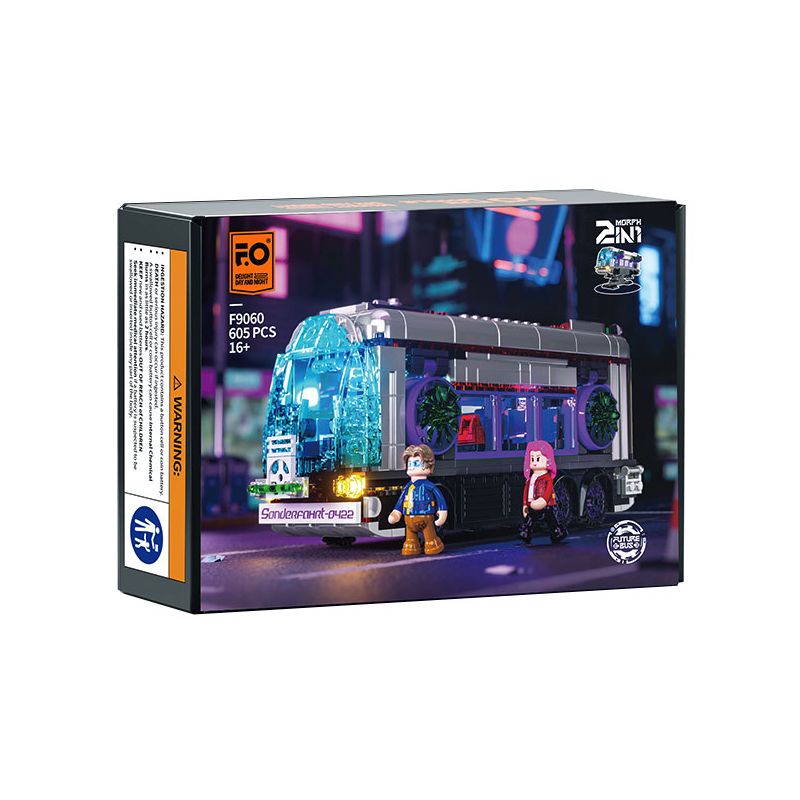 Lumibricks FunWhole F9060 Xếp hình lắp ráp ghép mô hình Cyberpunk: Xe buýt trong tương lai