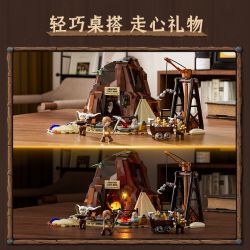 LUMIBRICKS FUNWHOLE F9077 9077 OLD WEST TRẠI CỦA TÔI bộ đồ chơi xếp lắp ráp ghép mô hình Western THE OLD WEST Trung Cổ 658 khối