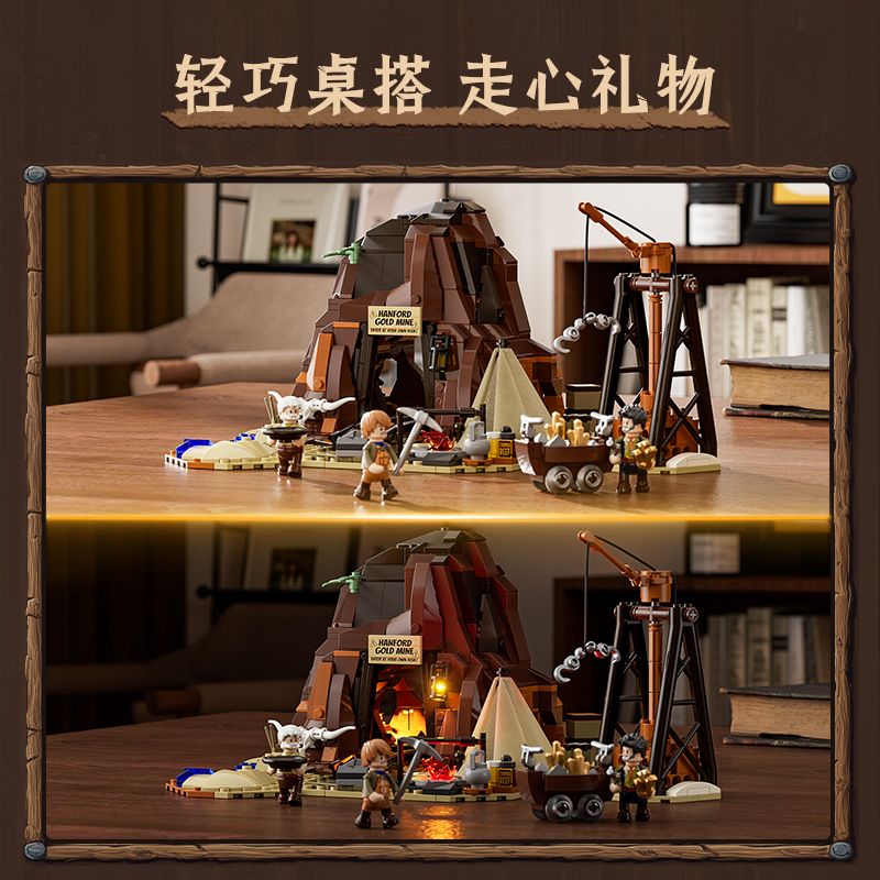 LUMIBRICKS FUNWHOLE F9077 9077 OLD WEST TRẠI CỦA TÔI bộ đồ chơi xếp lắp ráp ghép mô hình Western THE OLD WEST Trung Cổ 658 khối