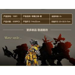 DK 1001 NẮM TAY CỦA ĐẾ CHẾ bộ đồ chơi xếp lắp ráp ghép mô hình Movie & Game Phim Và Trò Chơi 658 khối