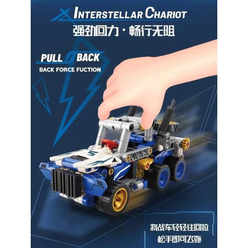 GBL KY1132 1132 CHARIOT TRỞ LẠI GIỮA CÁC VÌ SAO BIỂN XANH BẦU TRỜI bộ đồ chơi xếp lắp ráp ghép mô hình Technic Kỹ Thuật Công Nghệ Cao Mô Hình Phương Tiện 111 khối