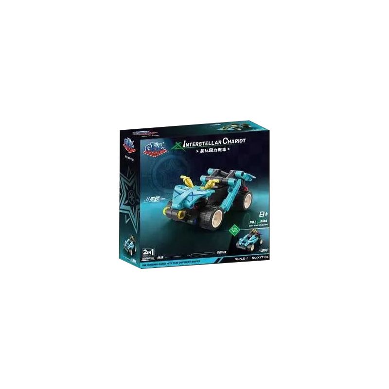 GBL KY1136 Xếp hình lắp ráp ghép mô hình Chariot trở lại giữa các vì sao: sao, đôi mắt sáng