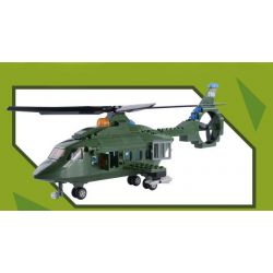 WOMA C0705 0705 Xếp hình kiểu  MILITARY ARMY Helicopter Trực Thăng 177 khối