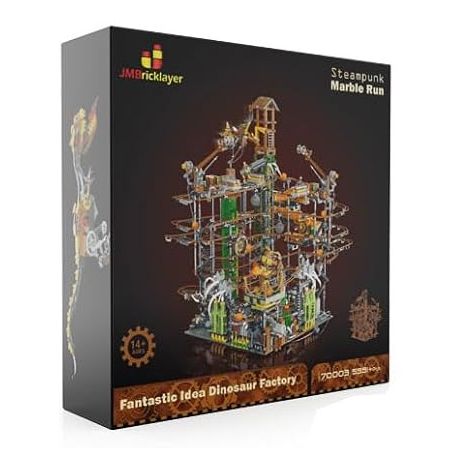 JMBRICKLAYER 70003 DÂY CHUYỀN LẮP RÁP BÓNG CỦA NHÀ MÁY KHỦNG LONG bộ đồ chơi xếp lắp ráp ghép mô hình Technic FANTASTIC IDEA DINOSAUR FACTORY STEAMPUNK MARBLE RUN GREAT BALL Kỹ Thuật Công Nghệ Cao Mô Hình Phương Tiện 5391 khối