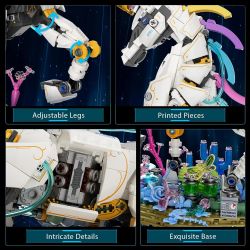 JMBRICKLAYER 70008 CẦU VỒNG KỲ LÂN bộ đồ chơi xếp lắp ráp ghép mô hình FANTASTIC IDEA RAINBOW UNICORN 1492 khối