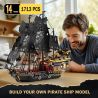JMBRICKLAYER 40002 TÀU CƯỚP BIỂN ĐEN bộ đồ chơi xếp lắp ráp ghép mô hình Pirates Of The Caribbean THE PEARL PIRATE Cướp Biển Vùng Caribe 1713 khối