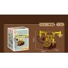 FORANGE FC8281 8281 6 THIẾT BỊ RETRO MÁY GHI ÂM ĐIỆN THOẠI GIẶT ĐỒNG HỒ CON LẮC MAY bộ đồ chơi xếp lắp ráp ghép mô hình 658 khối