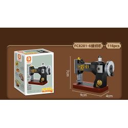 FORANGE FC8281 8281 6 THIẾT BỊ RETRO MÁY GHI ÂM ĐIỆN THOẠI GIẶT ĐỒNG HỒ CON LẮC MAY bộ đồ chơi xếp lắp ráp ghép mô hình 658 khối