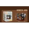 FORANGE FC8281 8281 6 THIẾT BỊ RETRO MÁY GHI ÂM ĐIỆN THOẠI GIẶT ĐỒNG HỒ CON LẮC MAY bộ đồ chơi xếp lắp ráp ghép mô hình 658 khối