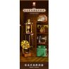 FORANGE FC8281 8281 6 THIẾT BỊ RETRO MÁY GHI ÂM ĐIỆN THOẠI GIẶT ĐỒNG HỒ CON LẮC MAY bộ đồ chơi xếp lắp ráp ghép mô hình 658 khối