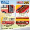 ZHEGAO 991015 XE BUÝT DU LỊCH ĐÔI DECKER bộ đồ chơi xếp lắp ráp ghép mô hình City TRAVEL BUS Thành Phố 642 khối