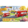 ZHEGAO 991016 XE BUÝT DU LỊCH ĐÔI DECKER bộ đồ chơi xếp lắp ráp ghép mô hình City DOUBLE BUS Thành Phố 627 khối