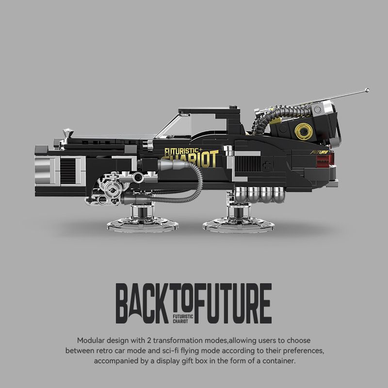 PINBO PB8827 8827 TRỞ LẠI TƯƠNG LAI HOÀNG ĐẾ bộ đồ chơi xếp lắp ráp ghép mô hình Speed Champions Racing Cars BACK TO FUTURE Đua Xe Công Thức 627 khối