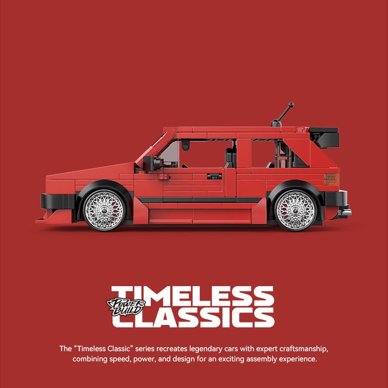 PINBO PB8839 8839 CỔ ĐIỂN VĨNH CỬU GOLF MK2 bộ đồ chơi xếp lắp ráp ghép mô hình Speed Champions Racing Cars TIMELESS CLASSICS Đua Xe Công Thức 479 khối