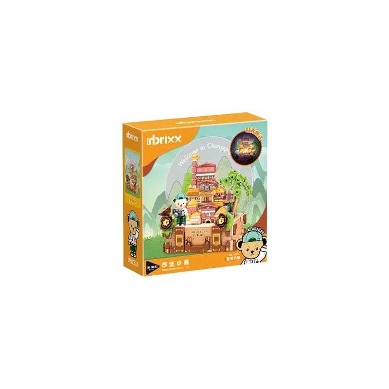inbrixx 881310 Xếp hình lắp ráp ghép mô hình Gấu bông: Starfall Hong Cliff Trùng Khánh