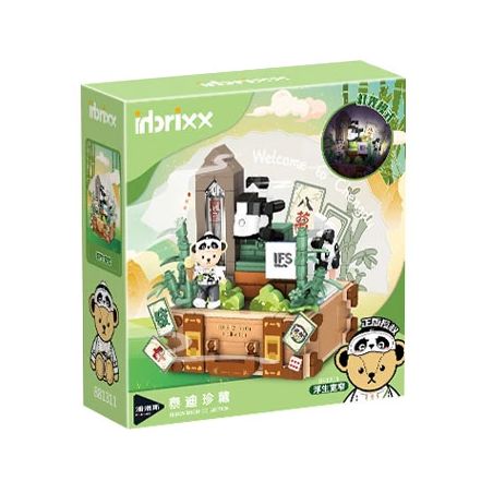 INBRIXX 881311 GẤU BÔNG CUỘC SỐNG NỔI RỘNG VÀ HẸP THÀNH ĐÔ BASHU bộ đồ chơi xếp lắp ráp ghép mô hình 511 khối