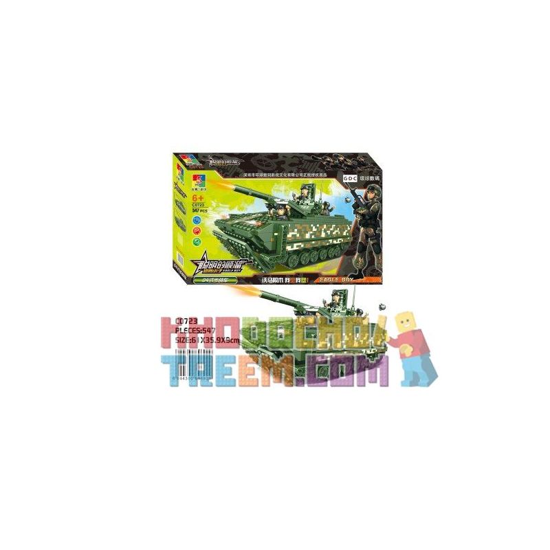 WOMA C0725 0725 Xếp hình kiểu  MILITARY ARMY 99 Main Battle Tanks Xe Tăng Chủ Lực 587 khối