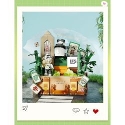 INBRIXX 881311 GẤU BÔNG CUỘC SỐNG NỔI RỘNG VÀ HẸP THÀNH ĐÔ BASHU bộ đồ chơi xếp lắp ráp ghép mô hình 511 khối