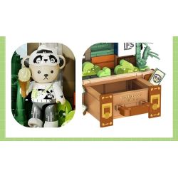 INBRIXX 881311 GẤU BÔNG CUỘC SỐNG NỔI RỘNG VÀ HẸP THÀNH ĐÔ BASHU bộ đồ chơi xếp lắp ráp ghép mô hình 511 khối