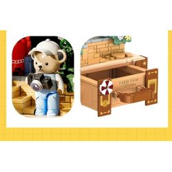 INBRIXX 881311 GẤU BÔNG CUỘC SỐNG NỔI RỘNG VÀ HẸP THÀNH ĐÔ BASHU bộ đồ chơi xếp lắp ráp ghép mô hình 511 khối