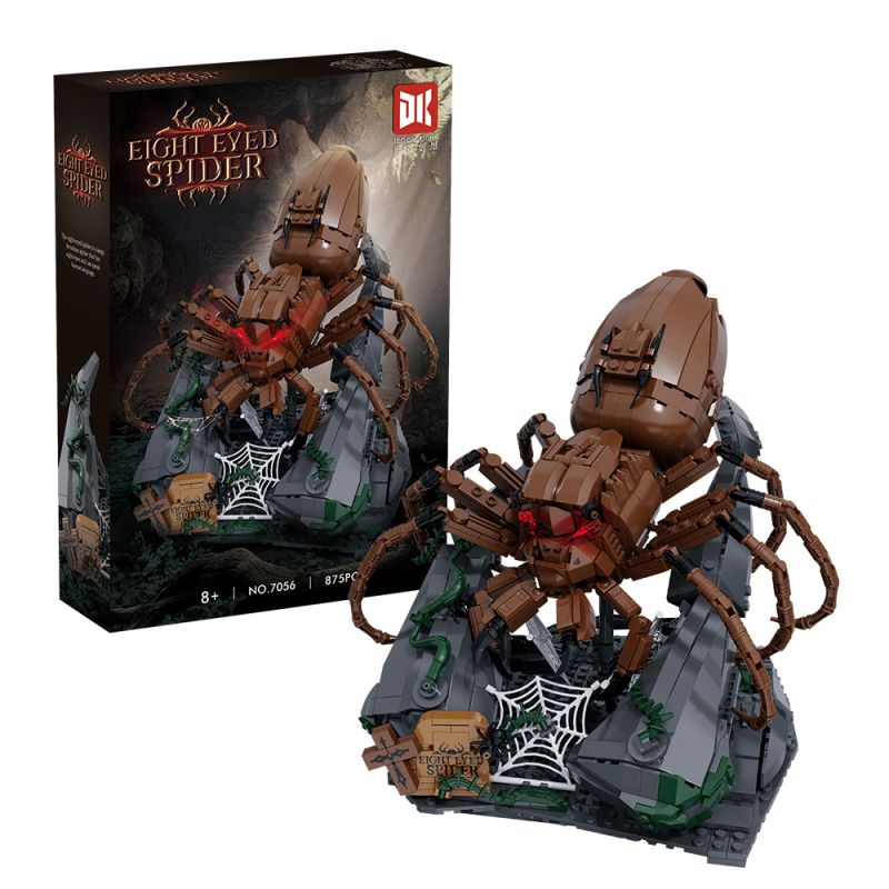 DK 7056 NHỆN TÁM MẮT bộ đồ chơi xếp lắp ráp ghép mô hình EIGHT EYED SPIDER 875 khối