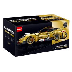 GULY 10640 PHIÊN BẢN VÀNG CỦA SIÊU THỂ THAO XE bộ đồ chơi xếp lắp ráp ghép mô hình Technic Kỹ Thuật Công Nghệ Cao Mô Hình Phương Tiện 3824 khối