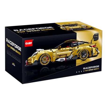 GULY 10640 PHIÊN BẢN VÀNG CỦA SIÊU THỂ THAO XE bộ đồ chơi xếp lắp ráp ghép mô hình Technic Kỹ Thuật Công Nghệ Cao Mô Hình Phương Tiện 3824 khối