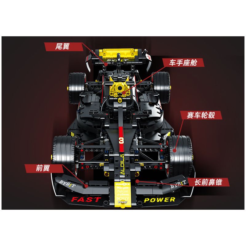 BOGAOBON 99F1 CÔNG THỨC XE ĐUA F1 bộ đồ chơi xếp lắp ráp ghép mô hình Technic Kỹ Thuật Công Nghệ Cao Mô Hình Phương Tiện 1039 khối