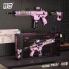 WEILE CREATION 2206 VŨ TRỤ CƠ HỌC MÙA HOA ANH ĐÀO M4A1 bộ đồ chơi xếp lắp ráp ghép mô hình Military Army STREET PARTY Quân Sự Bộ Đội 1492 khối