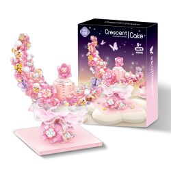 WEILE CREATION 6029 BÁNH TRĂNG bộ đồ chơi xếp lắp ráp ghép mô hình Arts & Crafts CRESCENT CAKE 1516 khối