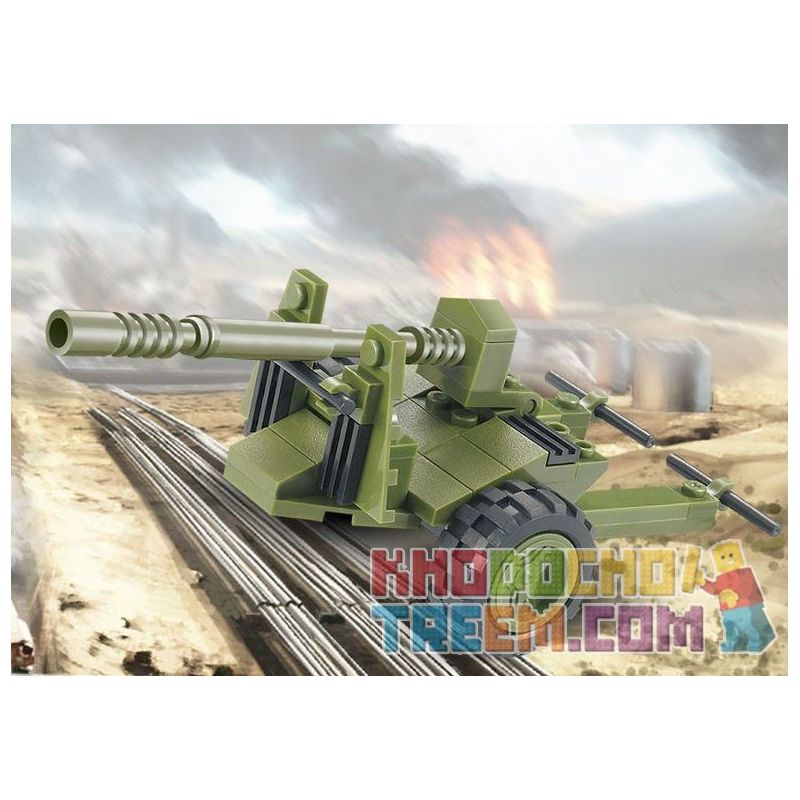 WOMA J5821 5821 Xếp hình kiểu  MILITARY ARMY 3 In 1 Armoured Car 3 Mẫu Thiết Bị Quân Sự 203 khối