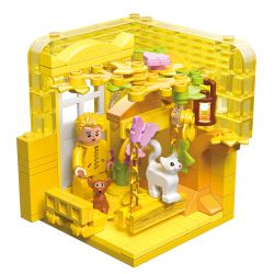 ZHEGAO GZ7093 7093 NHẠC THỜI GIAN NGHỈ LỄ 6 bộ đồ chơi xếp lắp ráp ghép mô hình