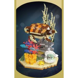 MouldKing 10172 Mould King 10172 BẢN CHẤT TUYỆT VỜI RÙA BIỂN bộ đồ chơi xếp lắp ráp ghép mô hình Arts & Crafts FANTASTIC NATURE SEA TURTLE 410 khối