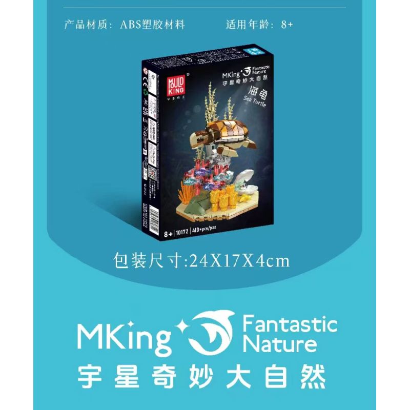 MouldKing 10173 Mould King 10173 BẢN CHẤT TUYỆT VỜI CÁ QUỶ bộ đồ chơi xếp lắp ráp ghép mô hình Arts & Crafts FANTASTIC NATURE MANTA RAY 411 khối