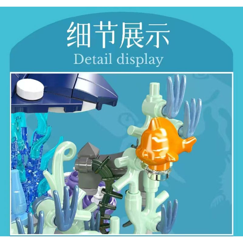 MouldKing 10173 Mould King 10173 BẢN CHẤT TUYỆT VỜI CÁ QUỶ bộ đồ chơi xếp lắp ráp ghép mô hình Arts & Crafts FANTASTIC NATURE MANTA RAY 411 khối