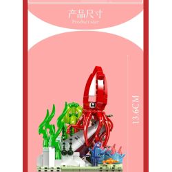 MouldKing 10174 Mould King 10174 BẢN CHẤT TUYỆT VỜI MỰC bộ đồ chơi xếp lắp ráp ghép mô hình Arts & Crafts FANTASTIC NATURE SQUID 416 khối