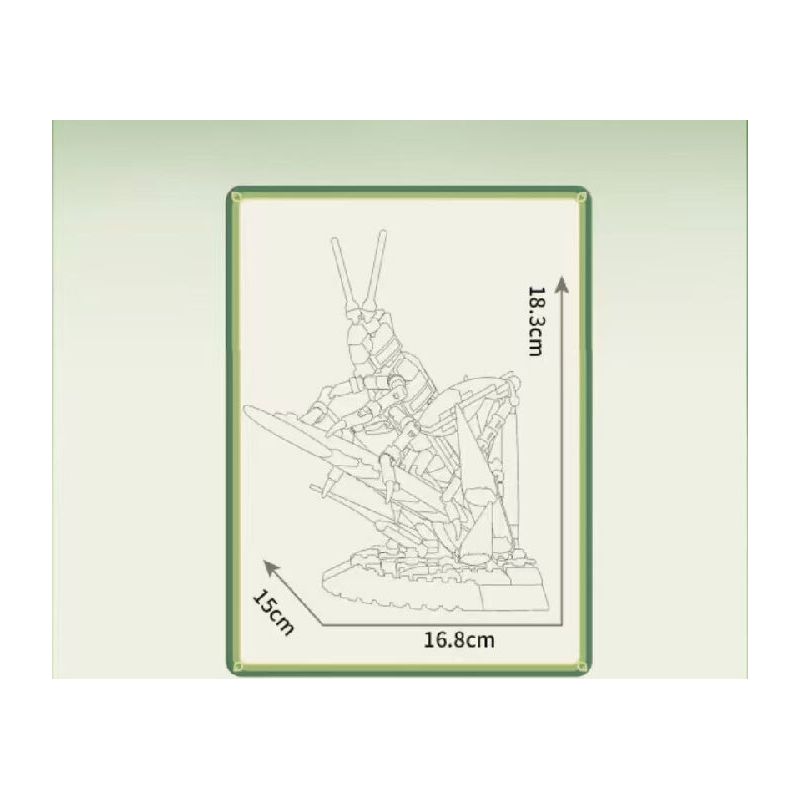 MouldKing 10175 Mould King 10175 CÔN TRÙNG CHÂU CHẤU bộ đồ chơi xếp lắp ráp ghép mô hình Arts & Crafts INSECT GRASSHOPPER 408 khối