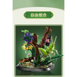 MouldKing 10175 Mould King 10175 CÔN TRÙNG CHÂU CHẤU bộ đồ chơi xếp lắp ráp ghép mô hình Arts & Crafts INSECT GRASSHOPPER 408 khối
