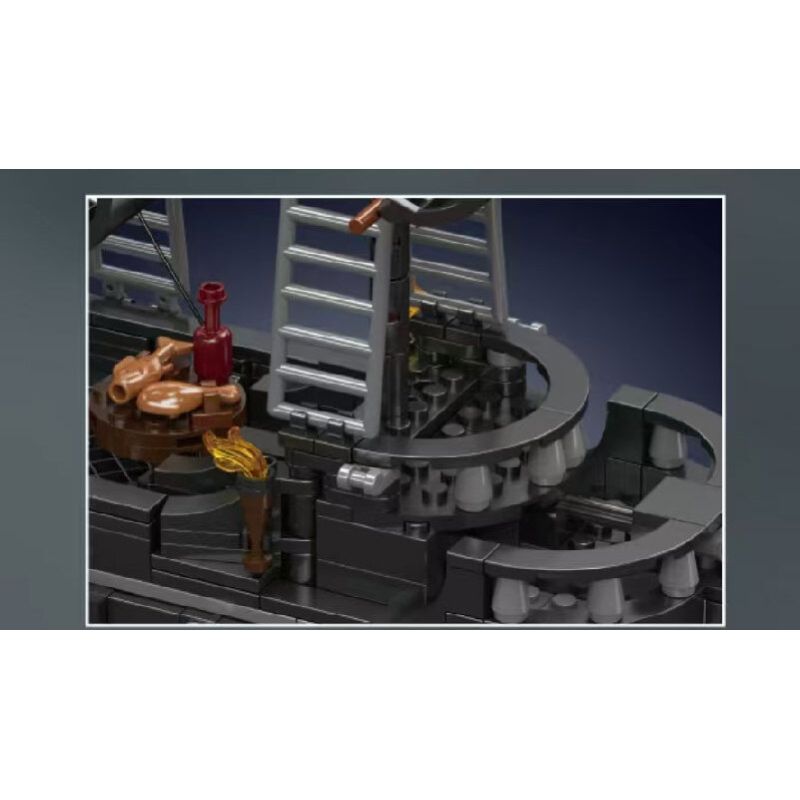 MouldKing 10195 Mould King 10195 TÀU CƯỚP BIỂN ĐEN bộ đồ chơi xếp lắp ráp ghép mô hình Pirates Of The Caribbean BLACK PEARL PIRATE SHIP Cướp Biển Vùng Caribe 932 khối