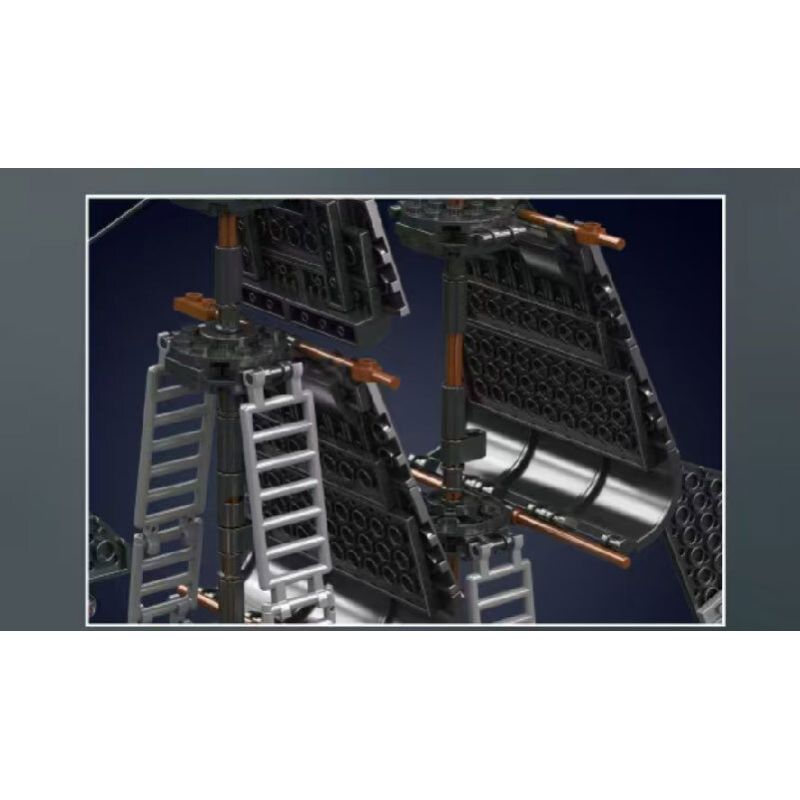 MouldKing 10195 Mould King 10195 TÀU CƯỚP BIỂN ĐEN bộ đồ chơi xếp lắp ráp ghép mô hình Pirates Of The Caribbean BLACK PEARL PIRATE SHIP Cướp Biển Vùng Caribe 932 khối