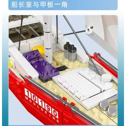 MouldKing 10190 Mould King 10190 MÔ HÌNH TÀU THUYỀN HIỆN ĐẠI bộ đồ chơi xếp lắp ráp ghép mô hình City MODERN SAILBOAT Thành Phố 767 khối