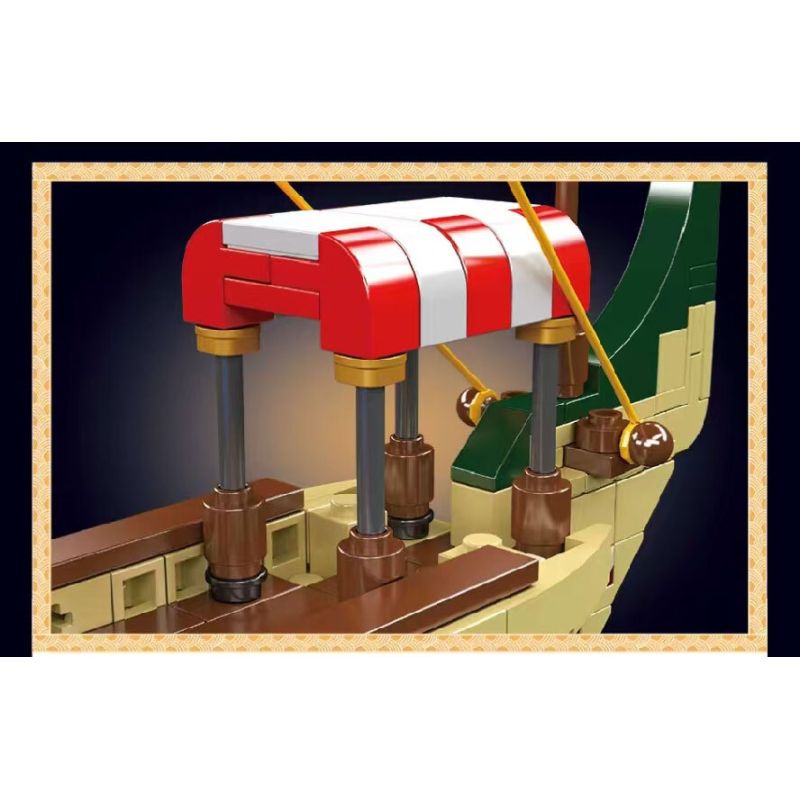 MouldKing 10156 Mould King 10156 MÔ HÌNH TÀU CHIẾN LA MÃ bộ đồ chơi xếp lắp ráp ghép mô hình Historical ROMAN WARSHIP 1466 khối