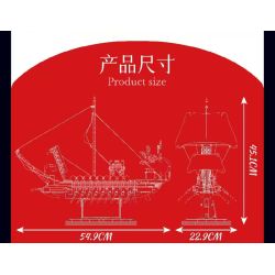 MouldKing 10156 Mould King 10156 MÔ HÌNH TÀU CHIẾN LA MÃ bộ đồ chơi xếp lắp ráp ghép mô hình Historical ROMAN WARSHIP 1466 khối