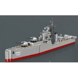 MouldKing 10133 Mould King 10133 MÔ HÌNH TÀU KHU TRỤC CẤP BATEL bộ đồ chơi xếp lắp ráp ghép mô hình Military Army BATTLE CLASS DESTROYER Quân Sự Bộ Đội 1815 khối