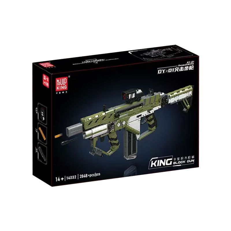 MouldKing 14032 DY-01 Assault Rifle Xếp hình lắp ráp ghép mô hình Súng trường tấn công Dy-01